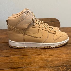 Nike Dunk High Women size 8.5 mens size 7 tan